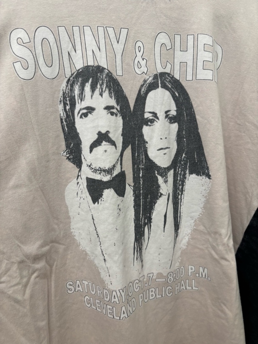 Sonny & Cher Graphic Tee in Dusty Pink - Picture 3 of 7